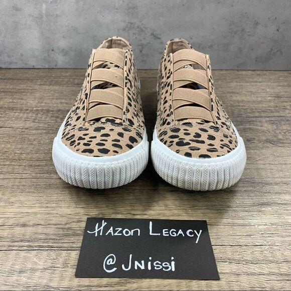 Blowfish~Women's~Malibu Marley Leopard Latte Spots Slip On Sneakers~Size 7.5 - Picture 3 of 8